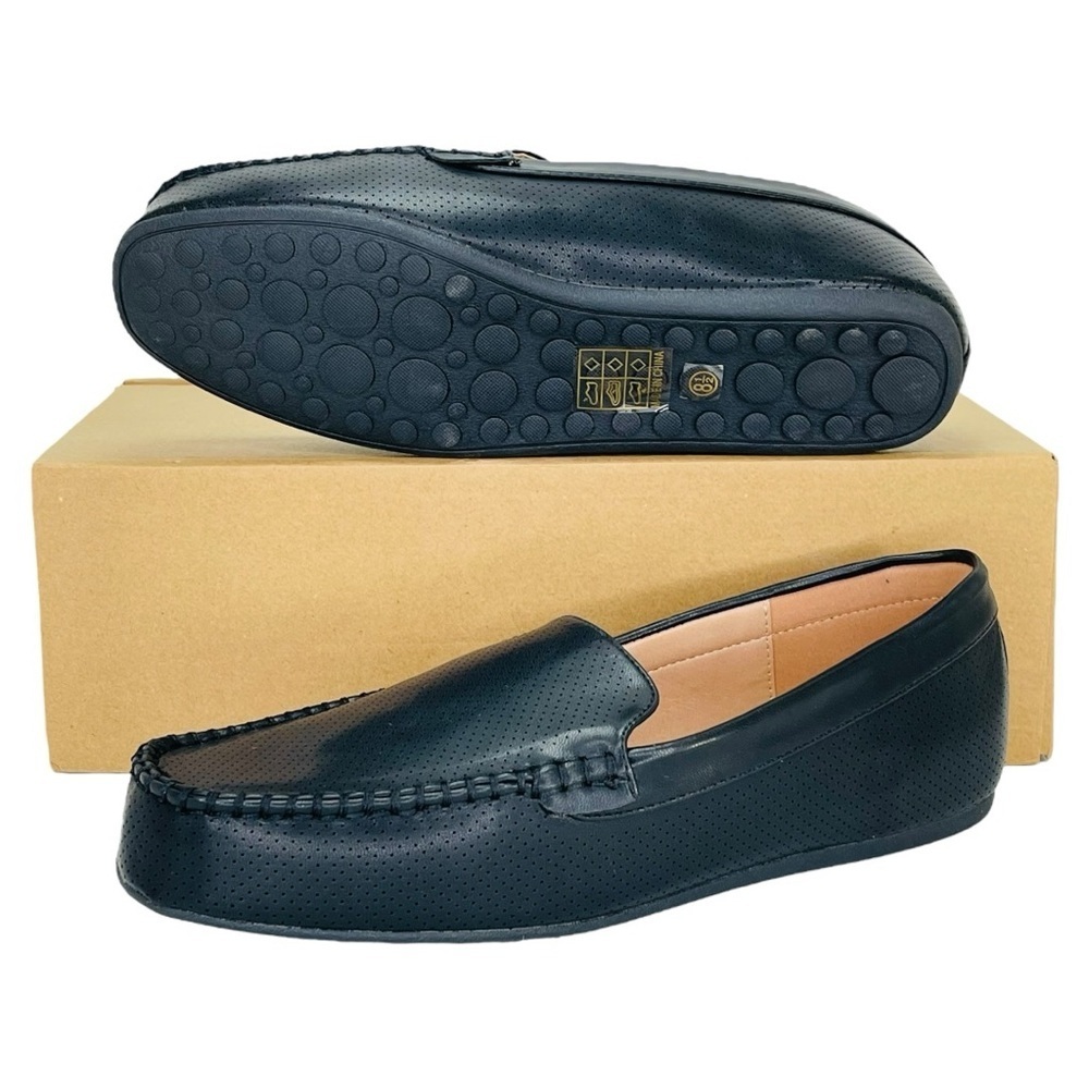 Journee Collection Halsey Black Faux Leather Womens Flats Size 8.5M - Picture 11 of 11